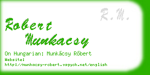 robert munkacsy business card